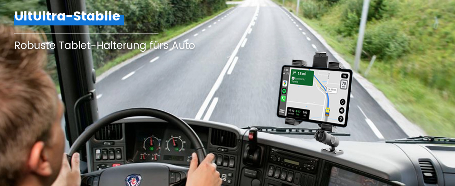 Кріплення для планшета OHLPRO для вантажівки: міцний тримач iPad для бурільної бази, 360° регульований, для iPad Pro, Mini, Samsung Tab, Nexus (7-11 дюймів)