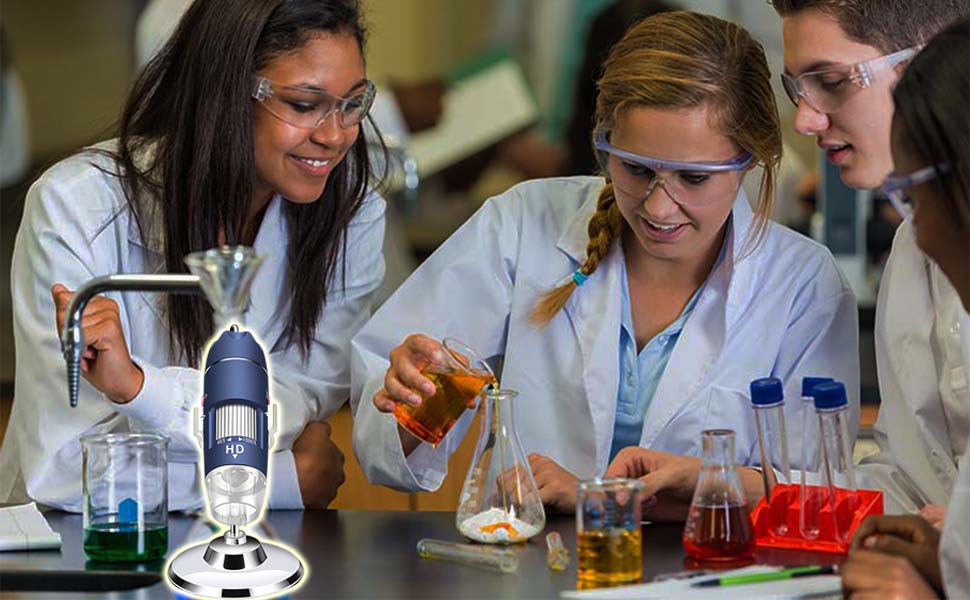 Цифрова мікроскоп-камера Ninyoon 1080P USB для iPhone, iPad, Android, PC, 50-1000x, з підсвічуванням