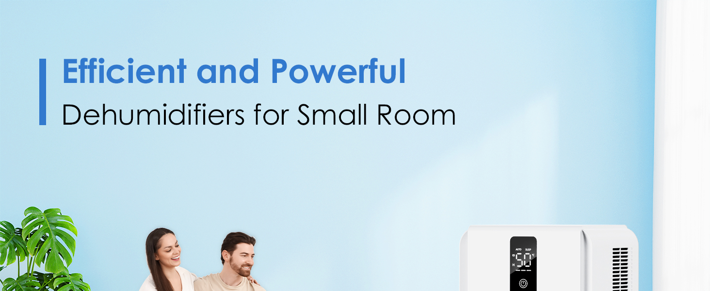 Електричний осушувач повітря 2500 мл з баком для води - Осушувач повітря електричний з трьома швидкостями + два режими, таймер 48H, авто-стоп & анти-заморожування, для спальні та ванної кімнати