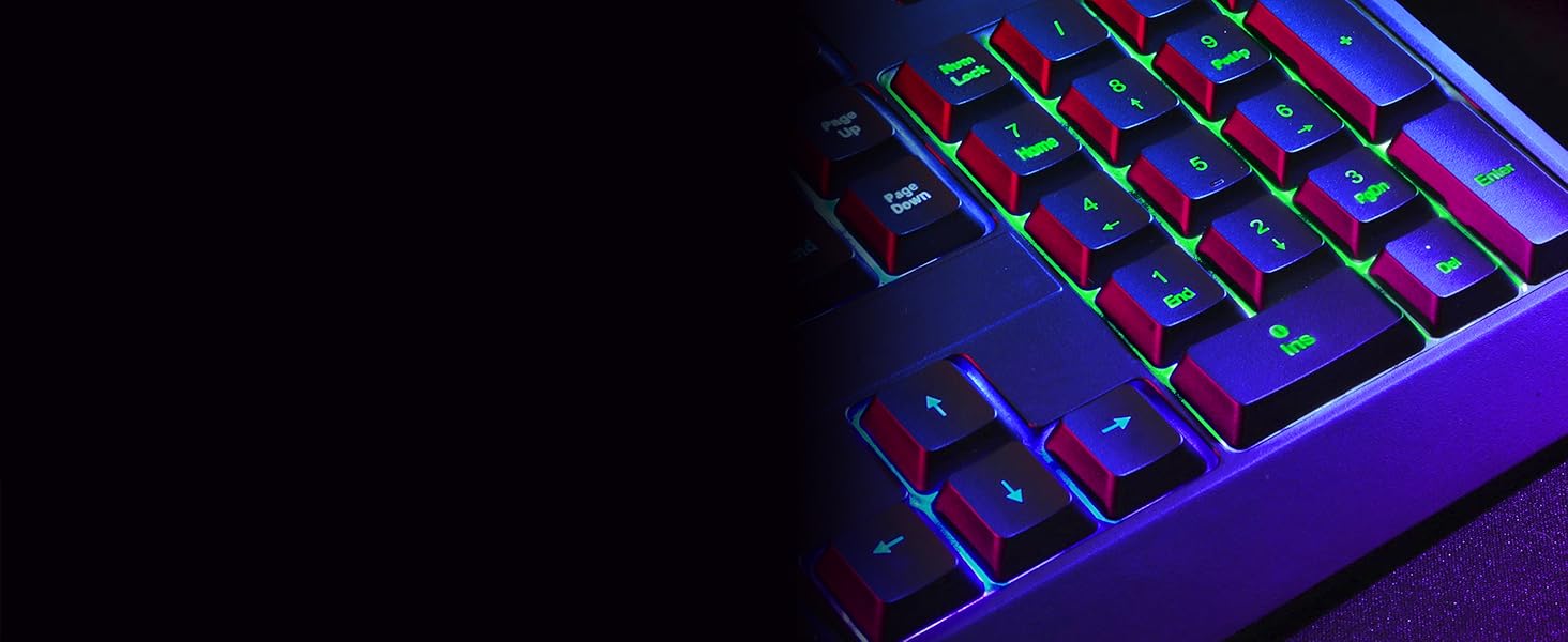 KLIM Chroma - ігрова клавіатура QWERTZ DE з підсвічуванням RGB, USB, водовідштовхувальна, ергономічна, для PC, Mac, PS5, PS4 - чорна