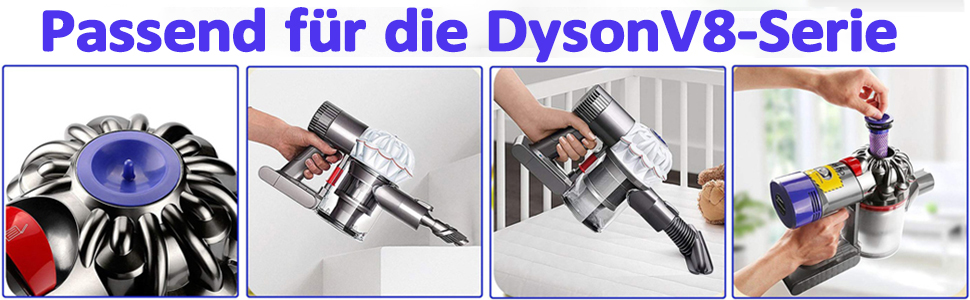 Акумулятор для пилососа Dyson V8 8.0Ah (215681) сумісний з Dyson V8 Animal/Absolute/Motorhead/Fluffy/SV10