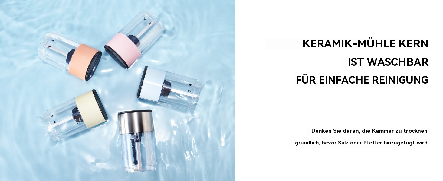 Електричні мельниці для солі та перцю 2 шт. з USB-зарядкою, 6-ступеневим жорном, LED-підсвічуванням та захистом від пилу. Перезаряджувані кухонні помічники