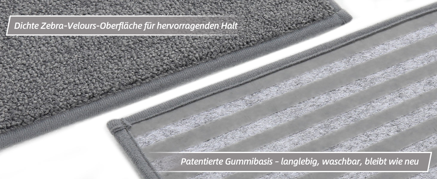 Ковзаючі сходинки для дому COSY HOMEER (15 шт.) 70x22 см, самоклеючі, машинне прання, 100% поліестер, TPE-підкладка, для дітей, літніх людей та домашніх тварин