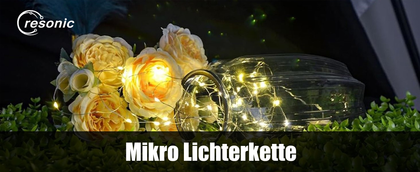 Гірлянда світлодіодна Gresonic 200/300er, 300 LED, тепле біле світло, для декору інтер'єру та екстер'єру, живлення від мережі