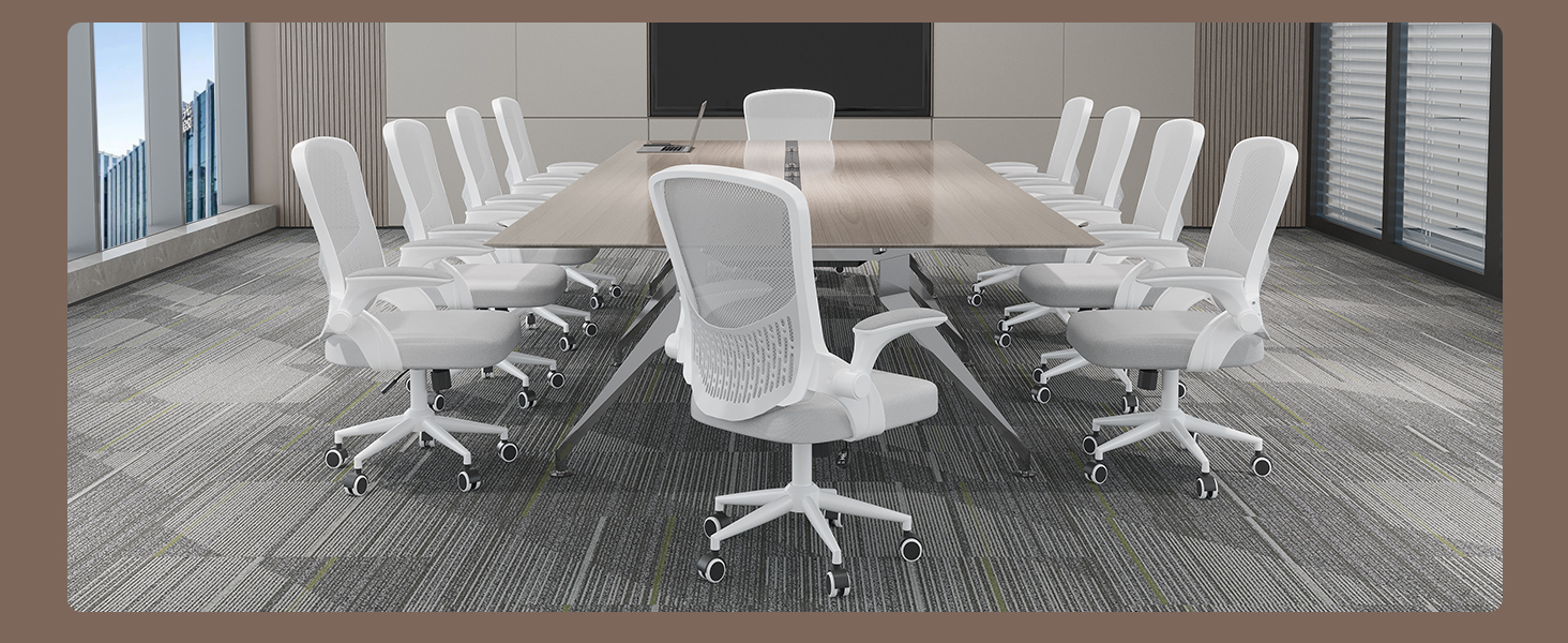 Офісний стіл Naspiro Ergonomischer Bürostuhl з регульованими підлокітниками, підтримкою попереку та дихаючою сіткою, сірий (без підголівника)