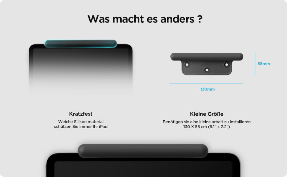 Тримач для планшета elago Home Hub Mount для Apple iPad, iPad Air/Pro, Samsung Galaxy Tab та інших планшетів, силіконовий, з кабельний-менеджментом, темно-сірий
