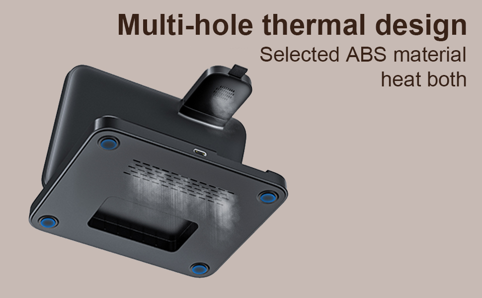 Бездротова зарядка 3-в-1 для Samsung Galaxy: S25/S24/S23/S22, Z Flip 6/5, Z Fold 6/5, Buds3 Pro/Buds3, Watch7/Watch Ultra/Watch6 (Чорний)