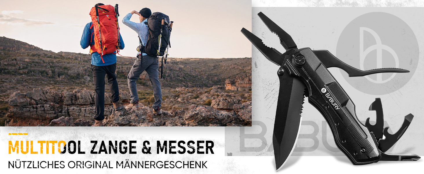 Мультитул BIBURY 5-в-1: мультиінструмент з плоскогубцями, викрутками для кемпінгу та відпочинку на природі