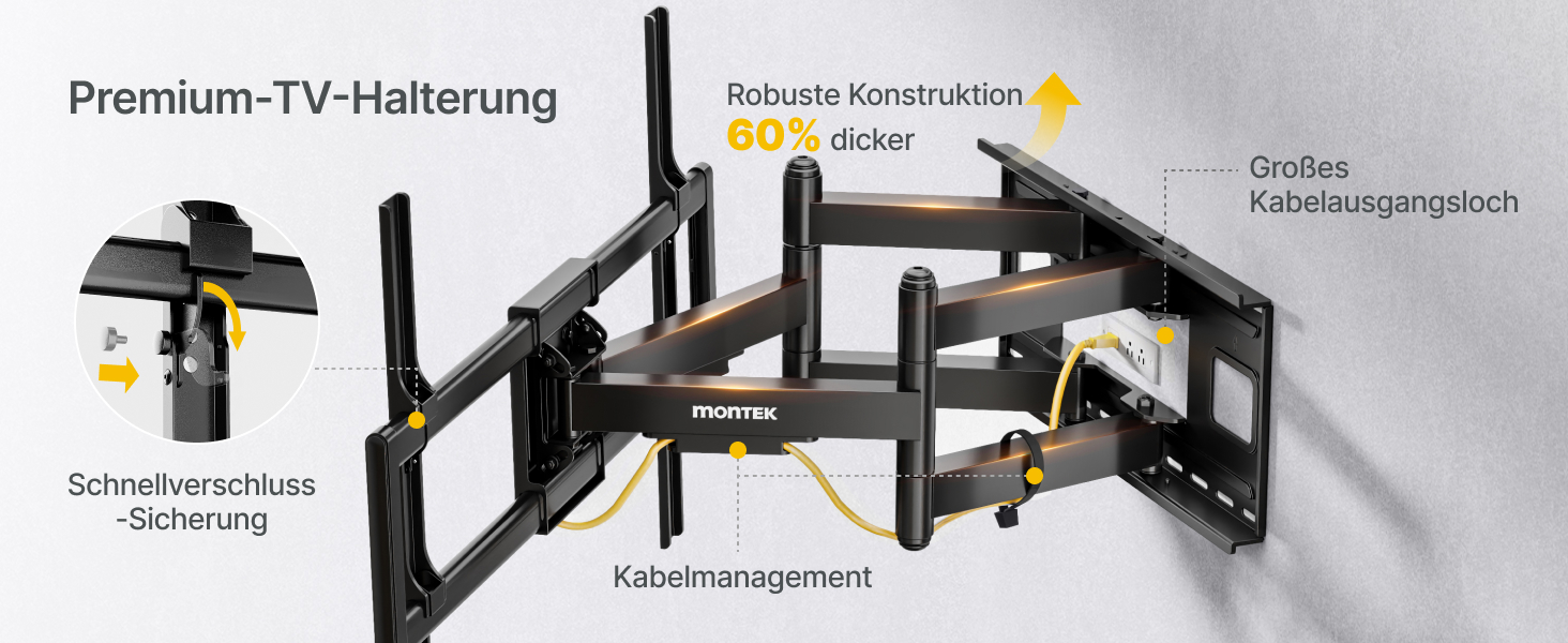 Кріплення для телевізора monTEK поворотне, до 60 кг, VESA 800x600 (60-120 дюймів)