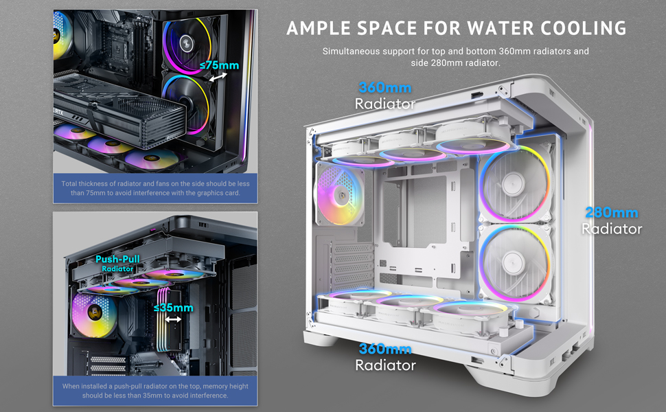 Корпус ATX/M-ATX/M-ITX Antec GEH C5 Curve ARGB - чорний, роздрібний продаж