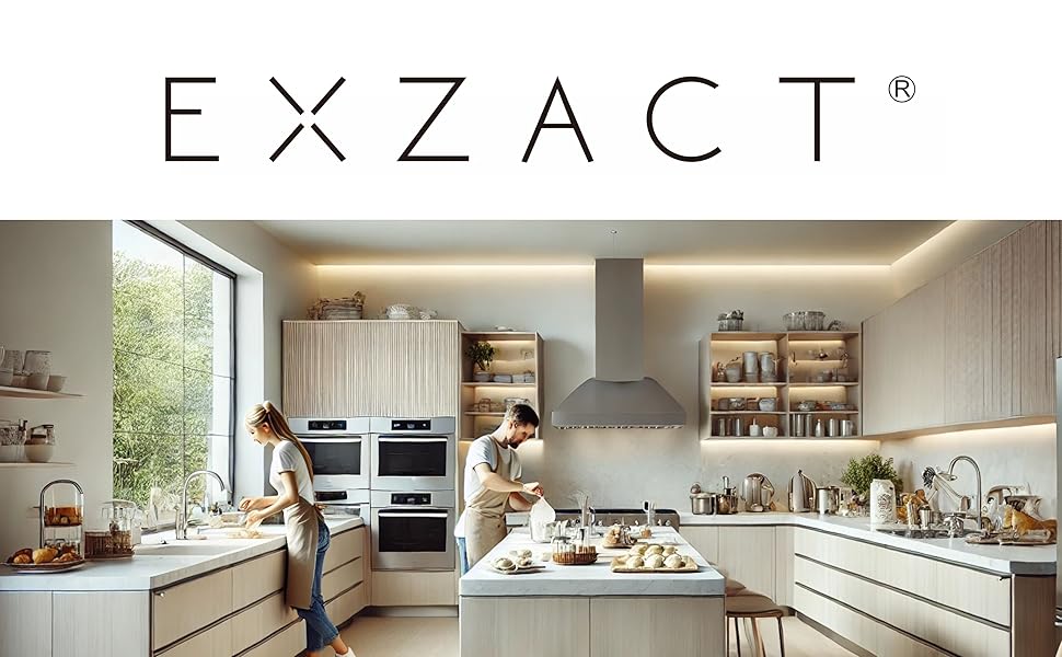 Кухонні ваги EXZACT EX4350 з нержавіючої сталі - електронні ваги з мискою для приготування та випікання, функція тарування, до 5 кг