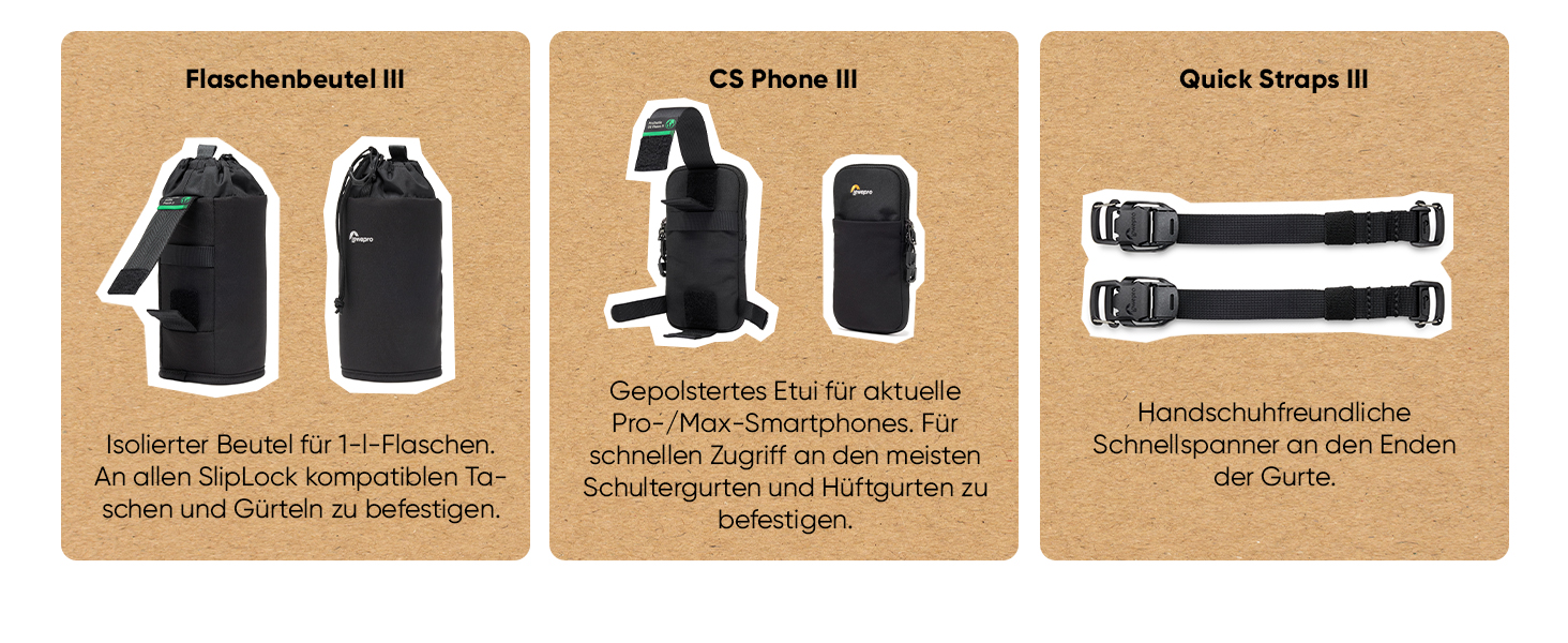 Lowepro ProTactic CS 60 III: Сумка для камери, сумісна з рюкзаками ProTactic 350/450 III, модульна система, 17x8x12 см