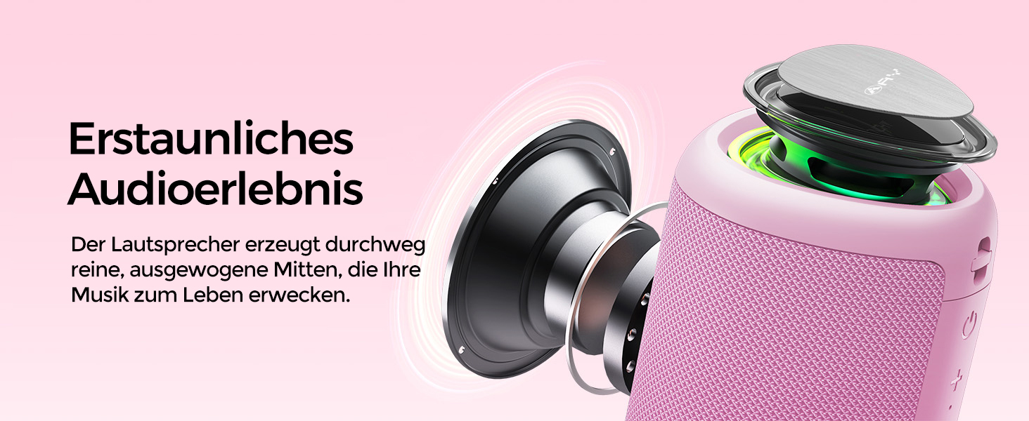 Портативна Bluetooth колонка AY з підсвіткою, IPX5 водостійка, AUX/TF картридер, стерео-паринг, 24 год роботи від акумулятора, для дому та відпочинку на природі (зелена)
