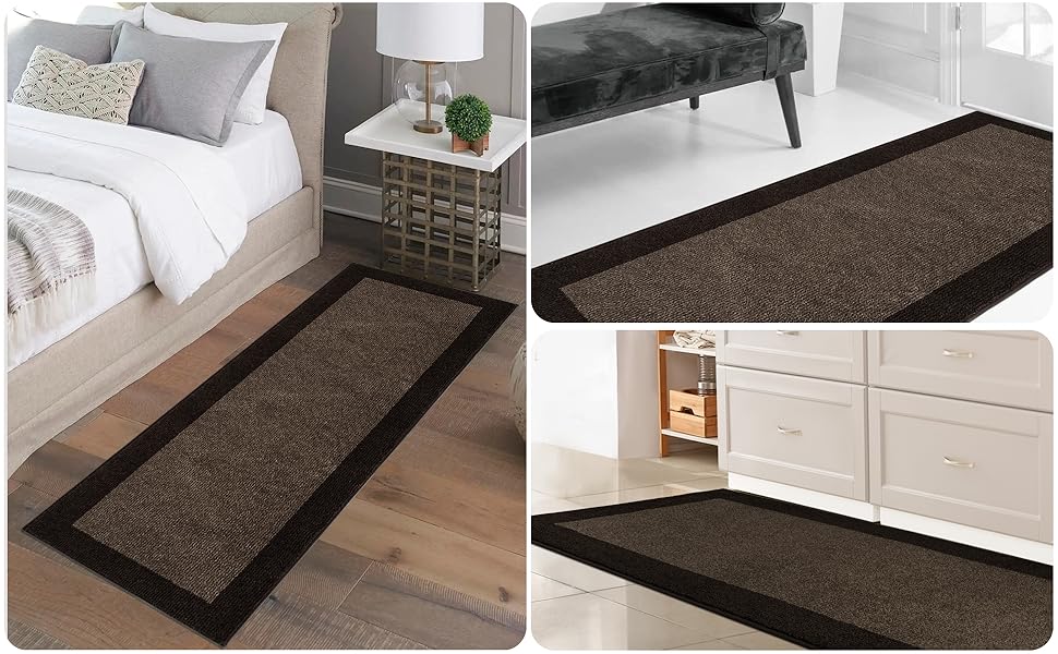 При Entrance килимок для бруду FCSDETAIL 60 x 90 см, вологопоглинаючий та антиковзаючий килимок для входу, собак та дому, коричневий