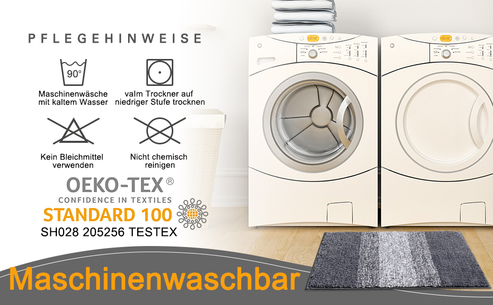 М'який килимок для ванної кімнати сірого кольору з мікрофібри, 60 x 90 см. Нековзний, машинне прання, швидковисихаючий. Килимок для ванни, килимок для душу, придбання для ванної кімнати.