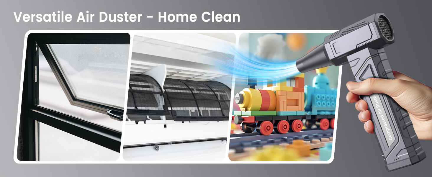 Електричний повітряний пилосос для чищення ПК - Air Duster 200000 RPM, 4-ступенева регулювання, акумуляторний міні-фен, для клавіатури, дому, авто