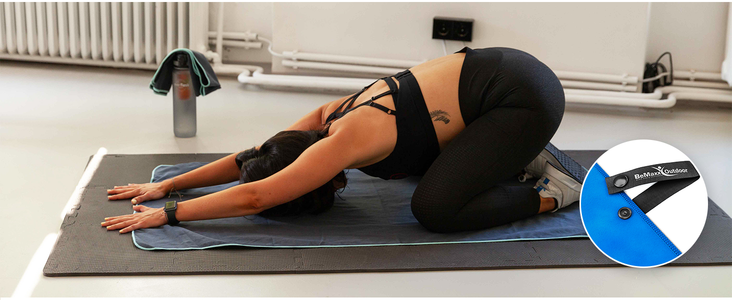 Набір рушників з мікрофібри (2 шт): швидковисихаючі, компактні, легкі. Великі та малі рушники з мікрофібри для спорту, подорожей, фітнесу, кемпінгу. Сірий колір.