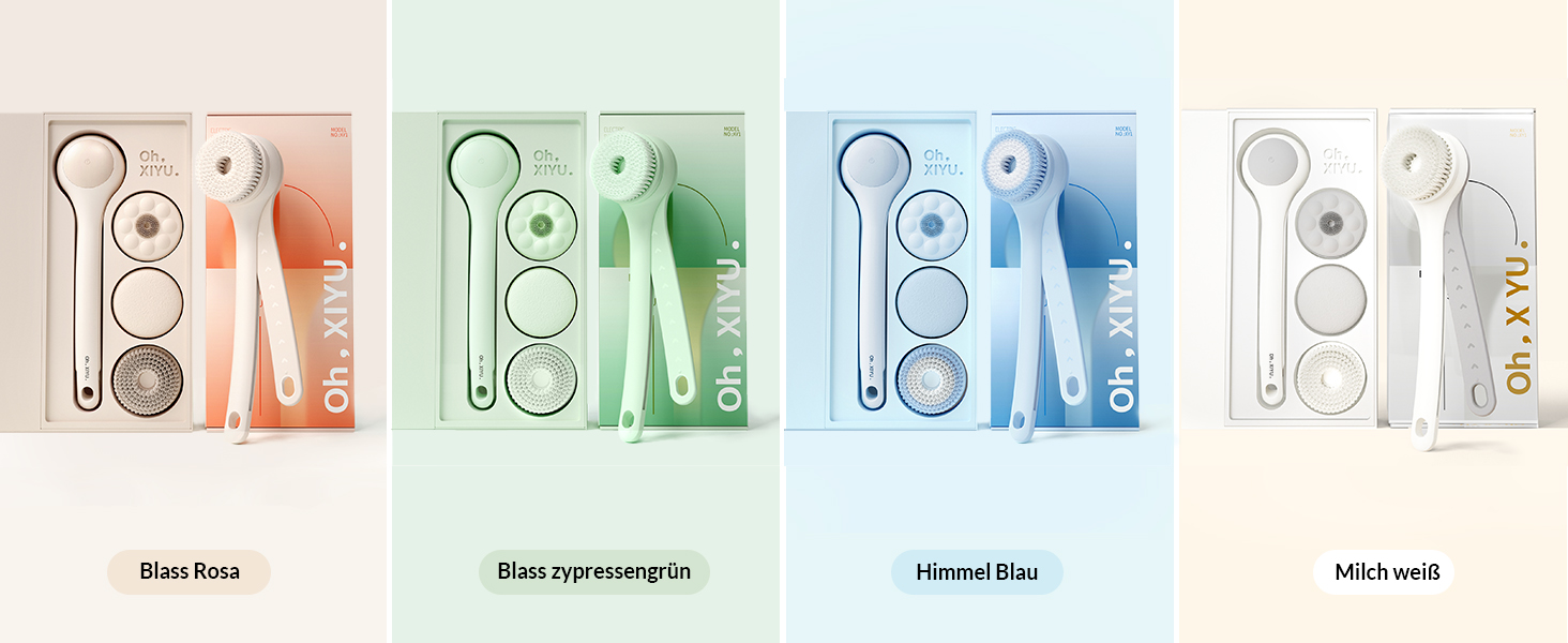 Електрична щітка для спини Gentle Exfoliating, з довгим ручним, для глибокого очищення, для жінок, чоловіків, літніх людей, рожевого кольору