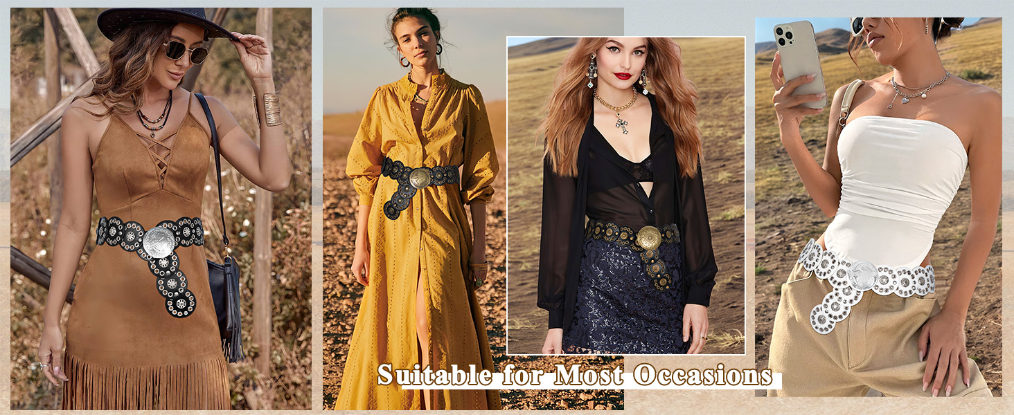 Жіночий шкіряний пояс-корсет в стилі вестерн SUOSDEY, широкий, коричневий, для суконь, талія до 115 см