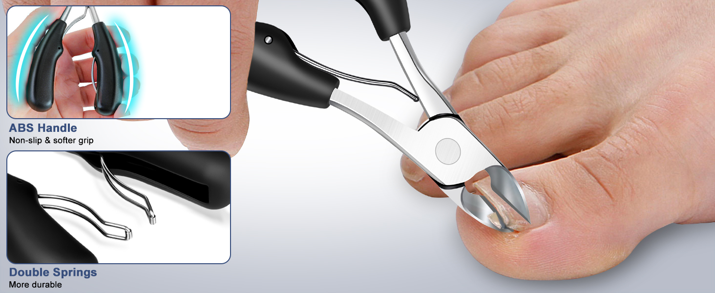 Набір кусачок для нігтів DRMODE Profi: професійні кусачки для кутикули, щипчики для нігтів, ножиці для нігтів для літніх людей та проблемних нігтів (6 шт)