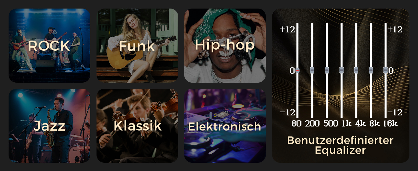 MP3 плеєр 32GB з Bluetooth 5.3, HiFi звук, для дітей, чорний. Радіо FM, підтримка TF карти до 128GB, еквалайзер, навушники в комплекті