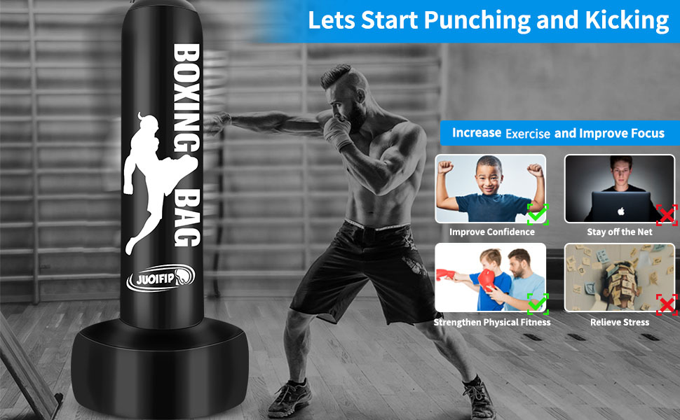 Надувний боксерський мішок Boxsack 180 см для тренувань MMA, Муай Тай, фітнесу