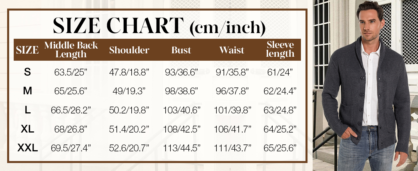 iClosa Кардиган чоловічий з V-подібним вирізом, легкий, в'язаний, з ґудзиками, чорний (Y-schwarz), XL
