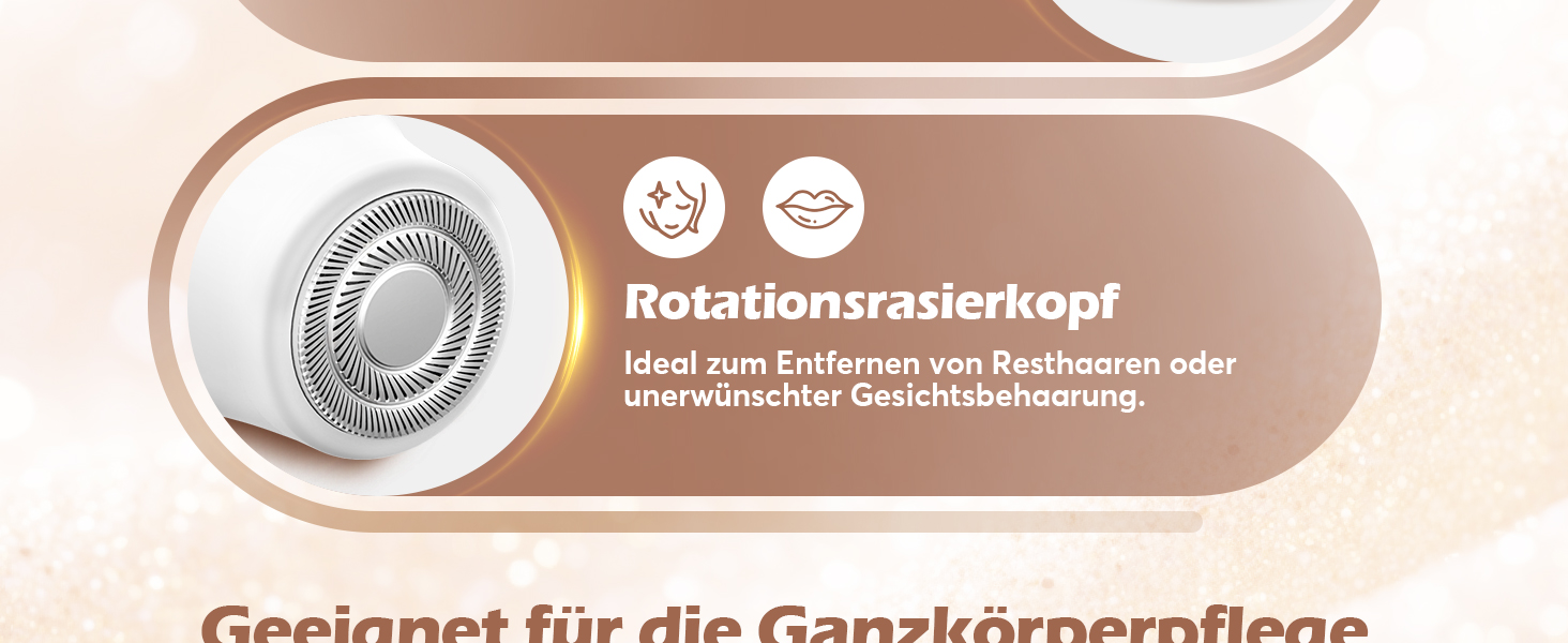Електричний тример для інтимної зони для жінок 3-в-1, для бікіні, обличчя та тіла, бездротовий, водонепроникний, для чутливої шкіри (білий)