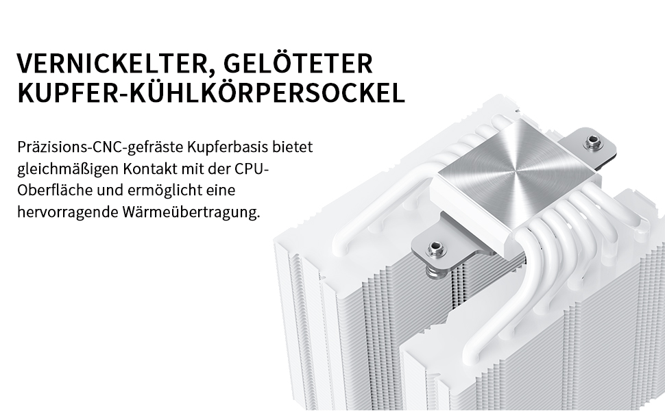 Кулер для процесора Thermalright Phantom Spirit 120 EVO (White), 7 теплових трубок, 2 PWM вентилятори, 2150 RPM, сумісність з AMD AM4/AM5 та Intel LGA 115X/1200/1700/1851/20XX