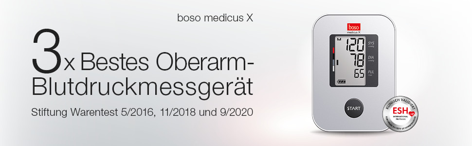Тонометр BOSO medicus X - автоматичний тонометр для вимірювання артеріального тиску, 1 шт.