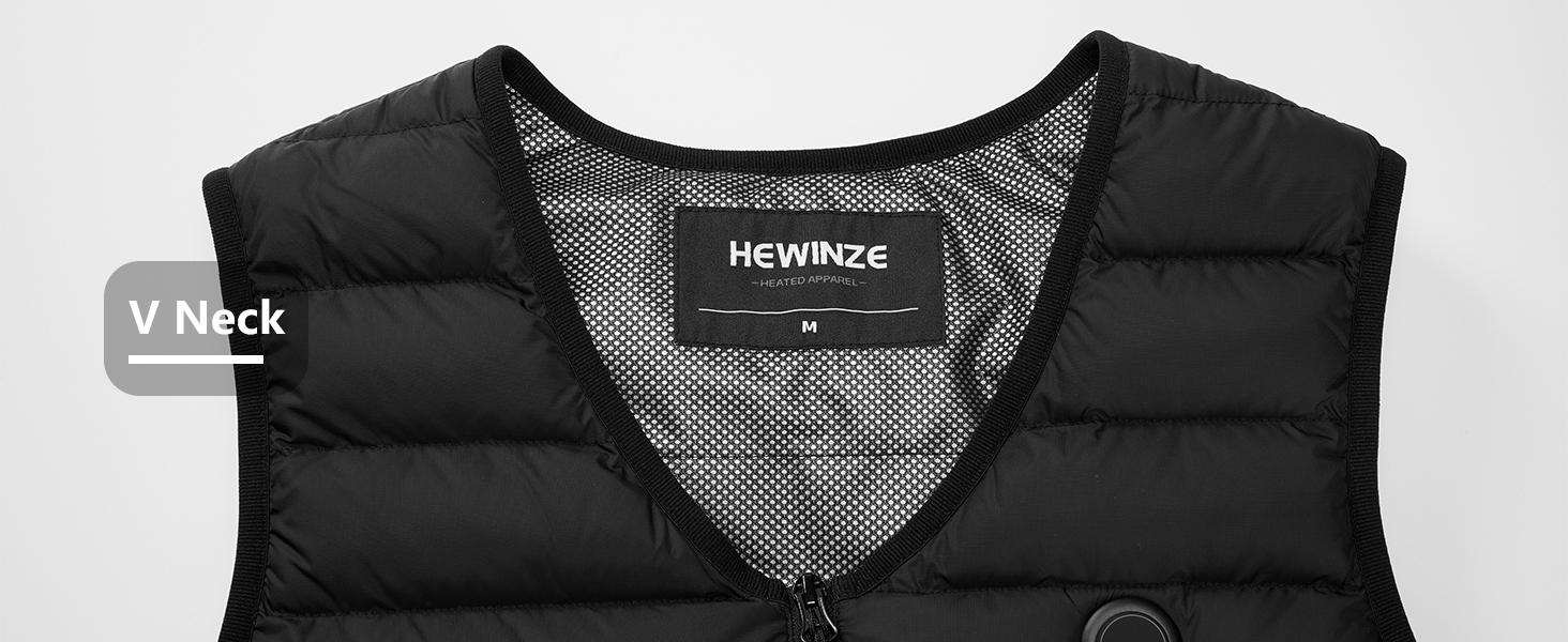HEWINZE Грілка жилет чоловіча з акумулятором 7.4V - теплий жилет для полювання та активного відпочинку