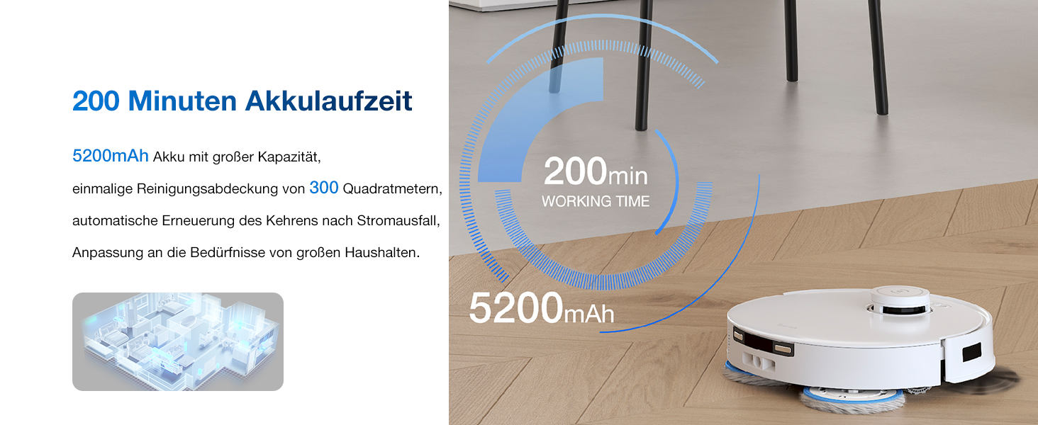 Робот-пилосос Ecovacs DEEBOT T30C Pro Omni GEN 2: пилосос-мийник, 15400Pa, автопорожнення, гаряча сушка, 200хв роботи, для шерсті тварин та килимів