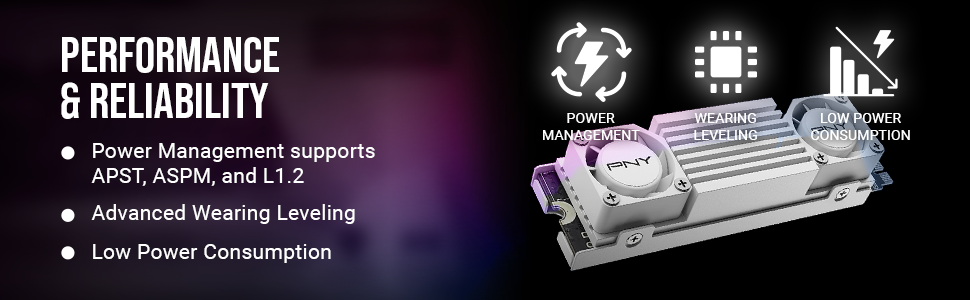 SSD PNY M.2 NVMe 2TB CS3150 з білим радіатором – швидкість читання до 10300 МБ/с