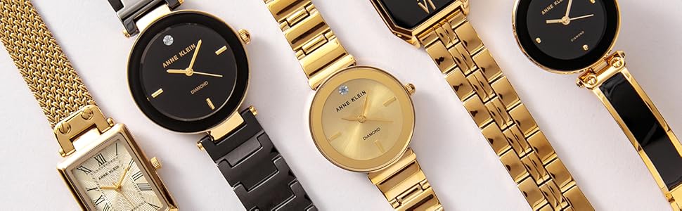 Жіночий годинник Anne Klein з樹脂-браслетом у кольорі рожеве золото (Pink/Roségold)