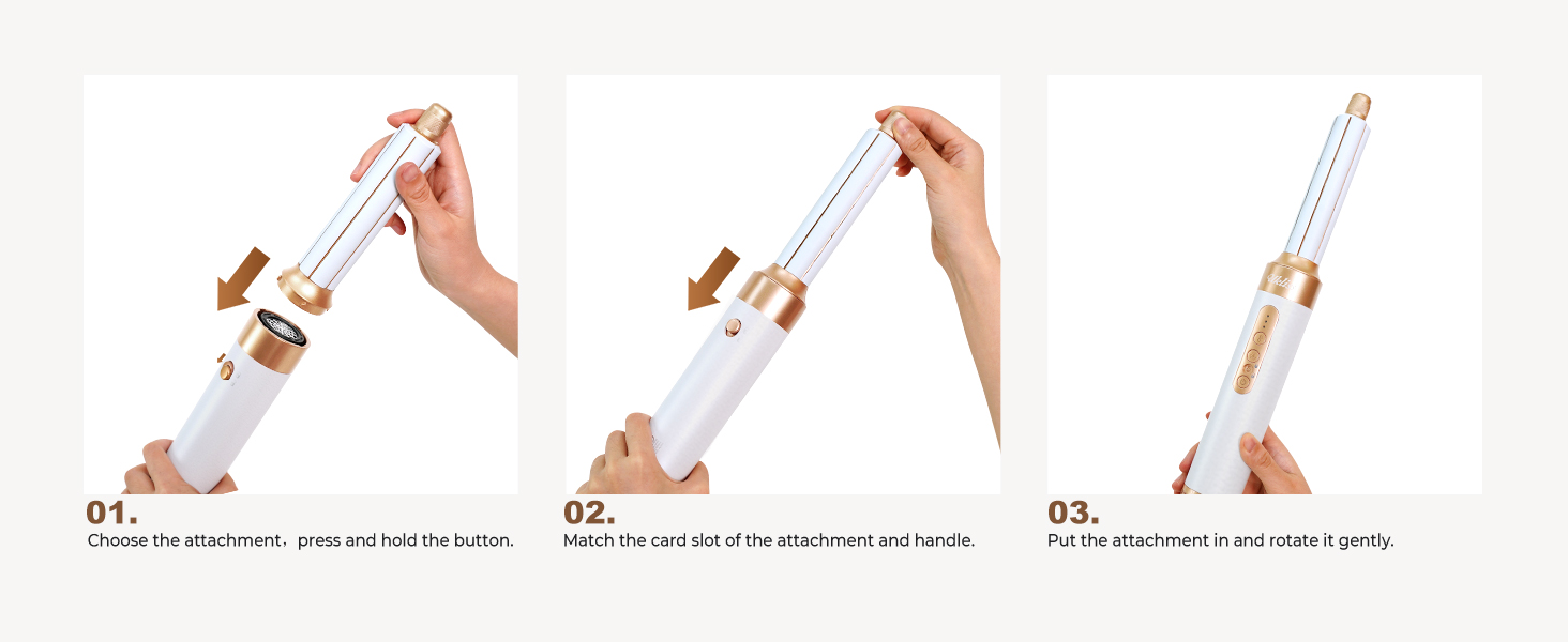 UKLISS Air Styler 7 в 1: фен-щітка з 7 насадками для сушіння, укладання та об'єму волосся, іонізація, білий