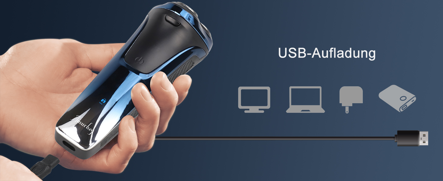 Електричний чоловічий голчастий бритва з 3 змінними насадками, для сухого та вологого гоління, з висувним тримером, LED дисплеєм, 99 хв роботи, у кейсі