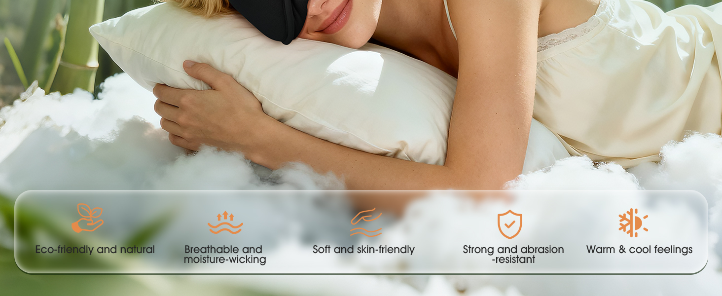 Сплющена маска для сну Musicozy з навушниками, бамбукова тканина, Bluetooth v5.4, 3D дизайн, для тих, хто спить на боці, з мікрофоном, чорна