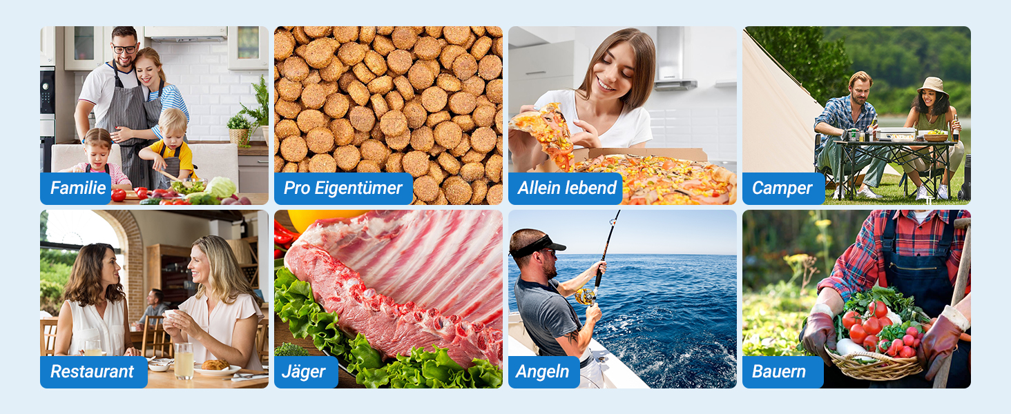 Вакуумний пакувальник INKBIRD для продуктів харчування з режимами сушіння, вологого та рідинного пакування, подвійна помпа, 20 л/хв, тихий, вбудований різак, ролики та пакети в комплекті (сірий)