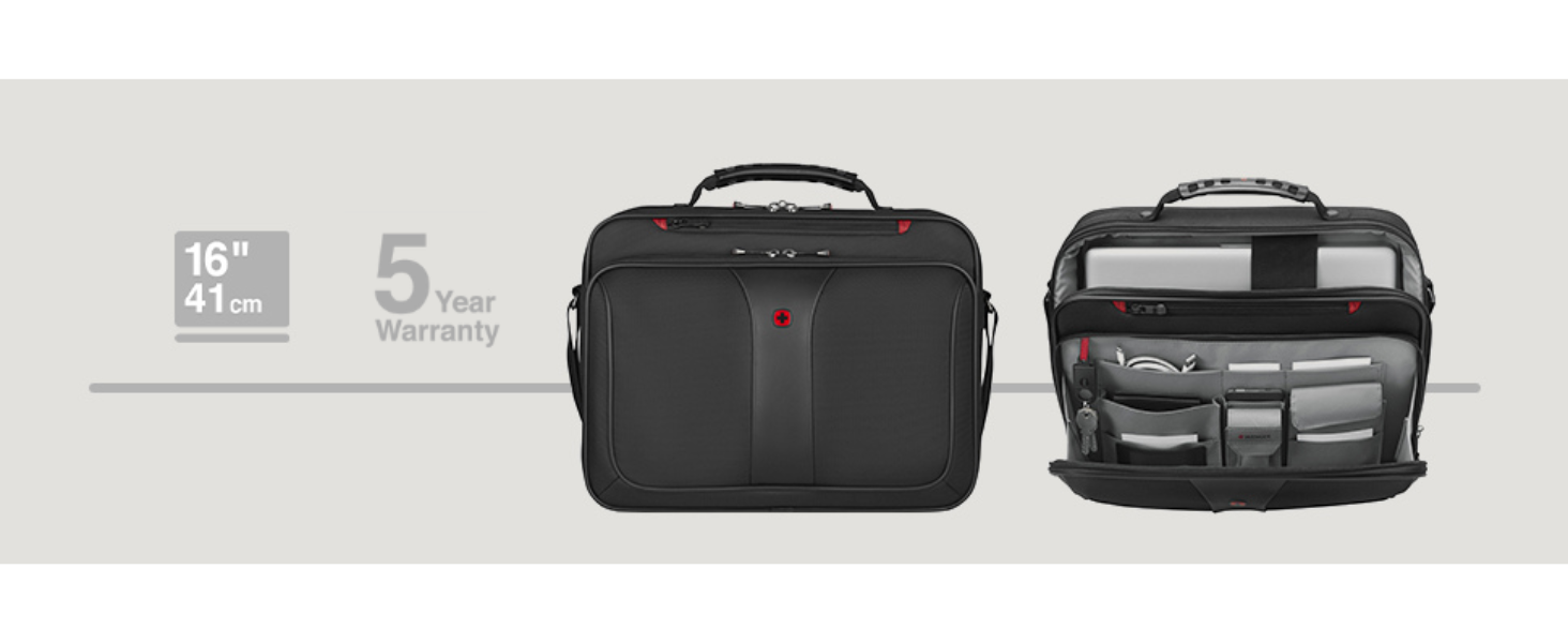 Сумка для ноутбука WENGER Legacy 16'', 15 л, чорна, для бізнесу та подорожей