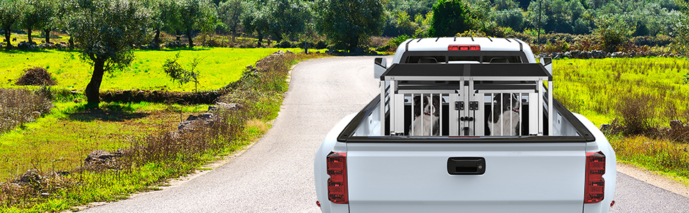 Транспортна переноска для собак та котів EUGAD, алюмінієва, 65x85x71 см, з безпечним замком, чорна