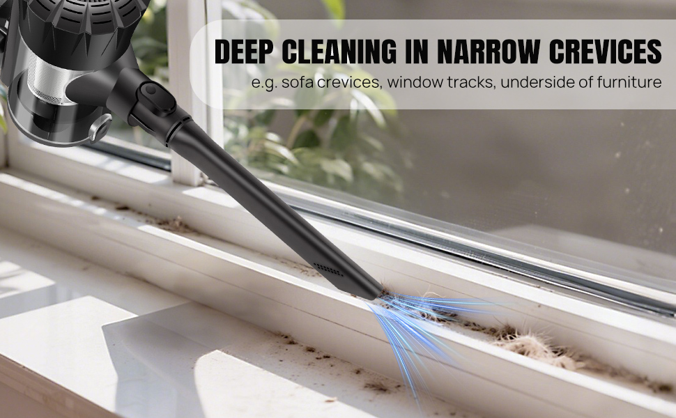 Бездротовий акумуляторний пилосос з антизаплутувальною насадкою, фільтрація 99,999%, для автомобіля та будь-яких поверхонь (червоний, незнімний акумулятор)