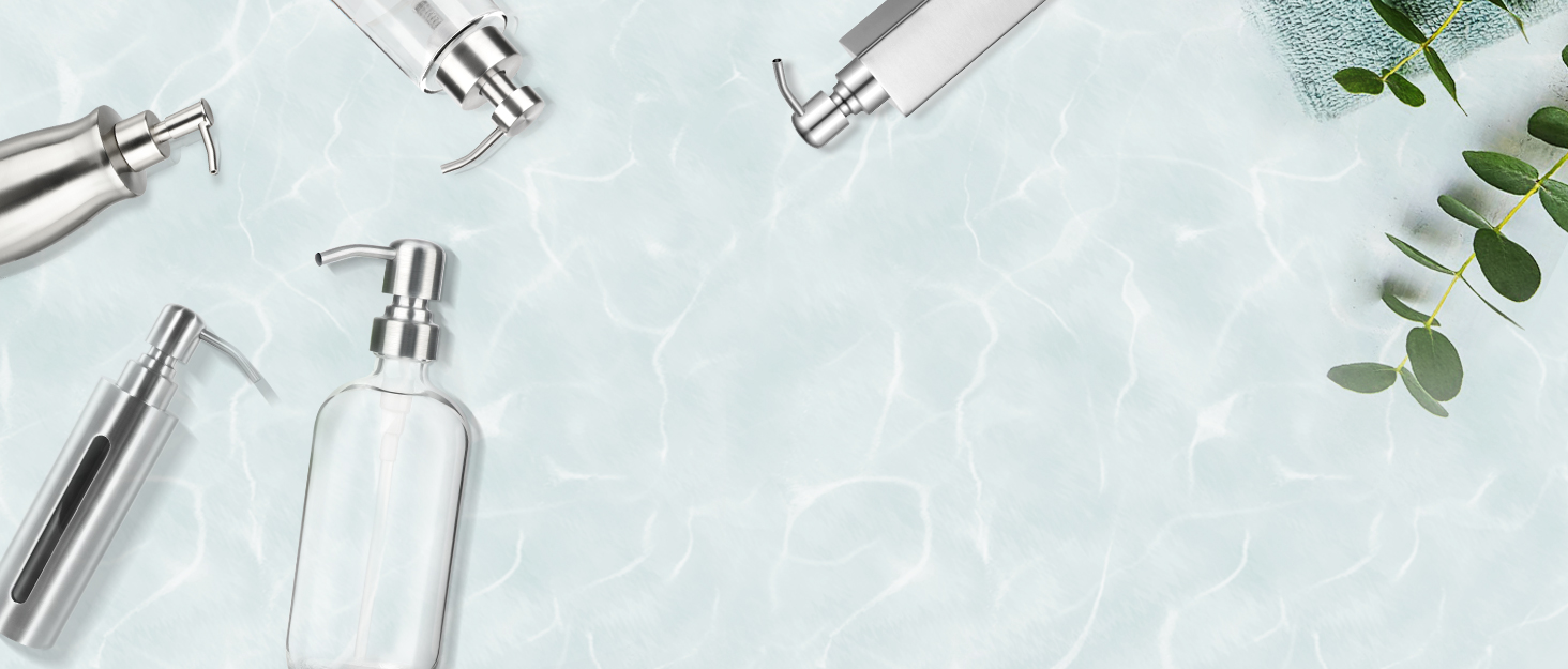 Дозатор для мила ARKTEK з нержавіючої сталі, 400 мл, 2 помпи, щітка, багаторазовий, для мила, шампуню, гелю для душу, миючого засобу, кухня, ванна кімната