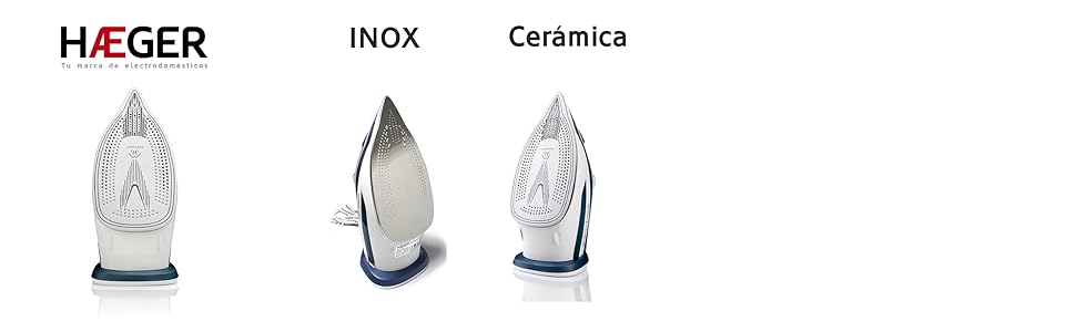 Праска HÆGER ULTRA STEAM 2800: керамічна підошва, захист від накипу та протікання, самоочищення, 2800 Вт