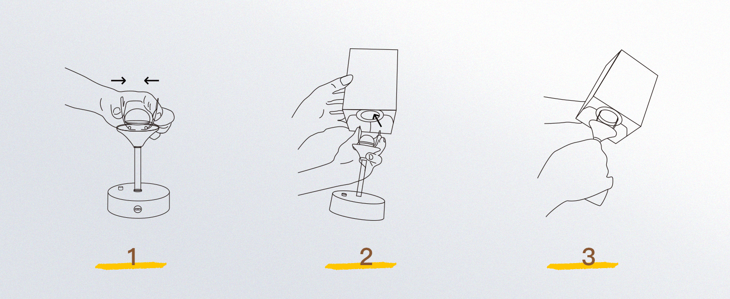 Бездротова настільна лампа TRUMPETS з акумулятором, сенсорне керування, регулювання яскравості, 3 колірні температури, USB-C, 6000mAh, для вітальні/спальні