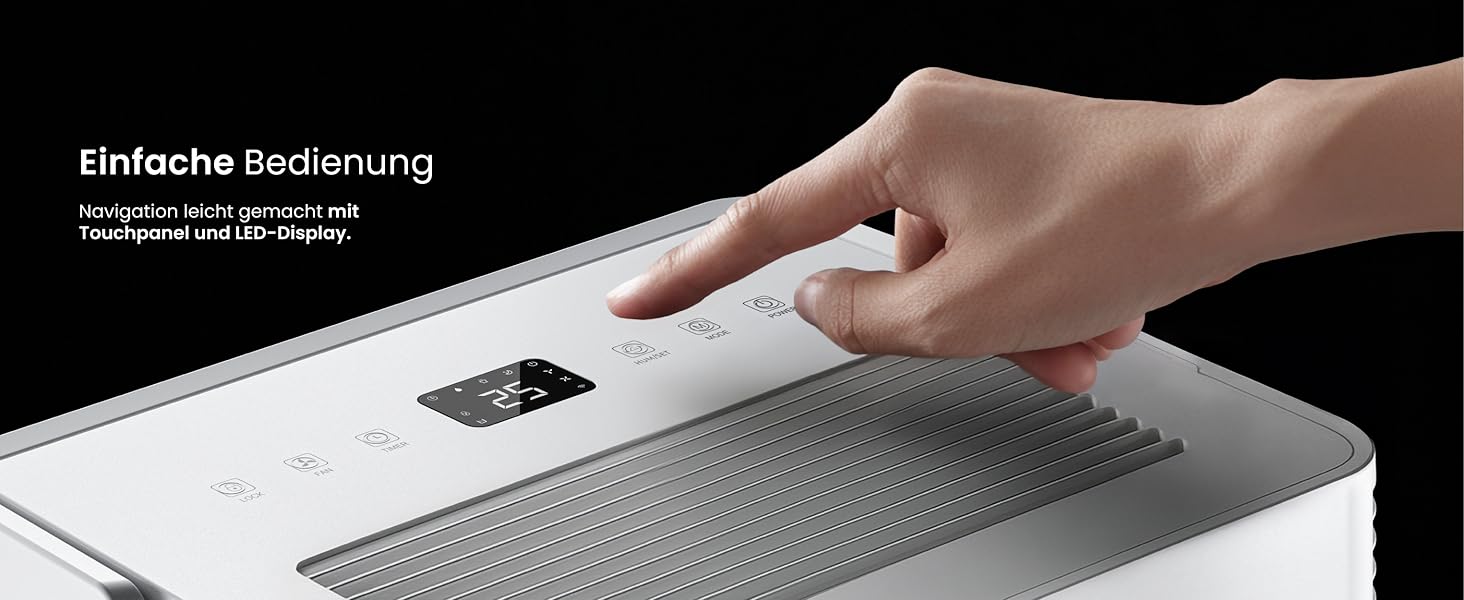 Про Breeze OmniDry - електросушарка повітря з Wi-Fi, 12л/24г, режим прання, датчик вологості, таймер, проти цвілі, для приміщень до 25м²