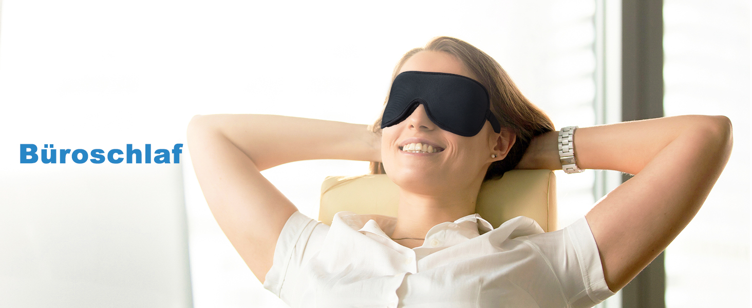 3D маска для сну Boniesun для тих, хто спить на боці, затемнювальна, ультратонкий дизайн, чорна