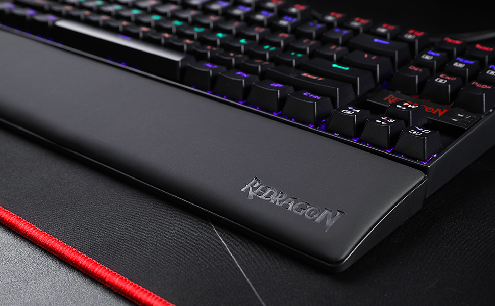 Клавіатура Redragon Meteor L з підкладкою для зап'ястя, ергономічна, чорна