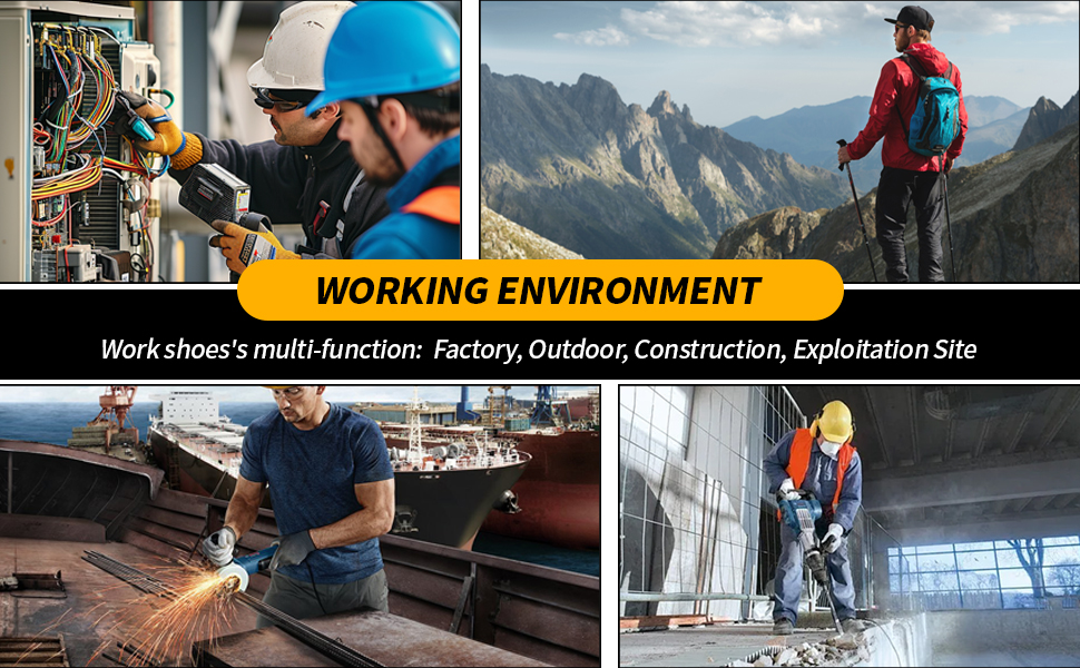 Черевики робочі чоловічі/жіночі, захисні, легкі, спортивні, дихаючі, на шнурках/з поворотним затвором, зі сталевим підноском, 47 EU, чорні