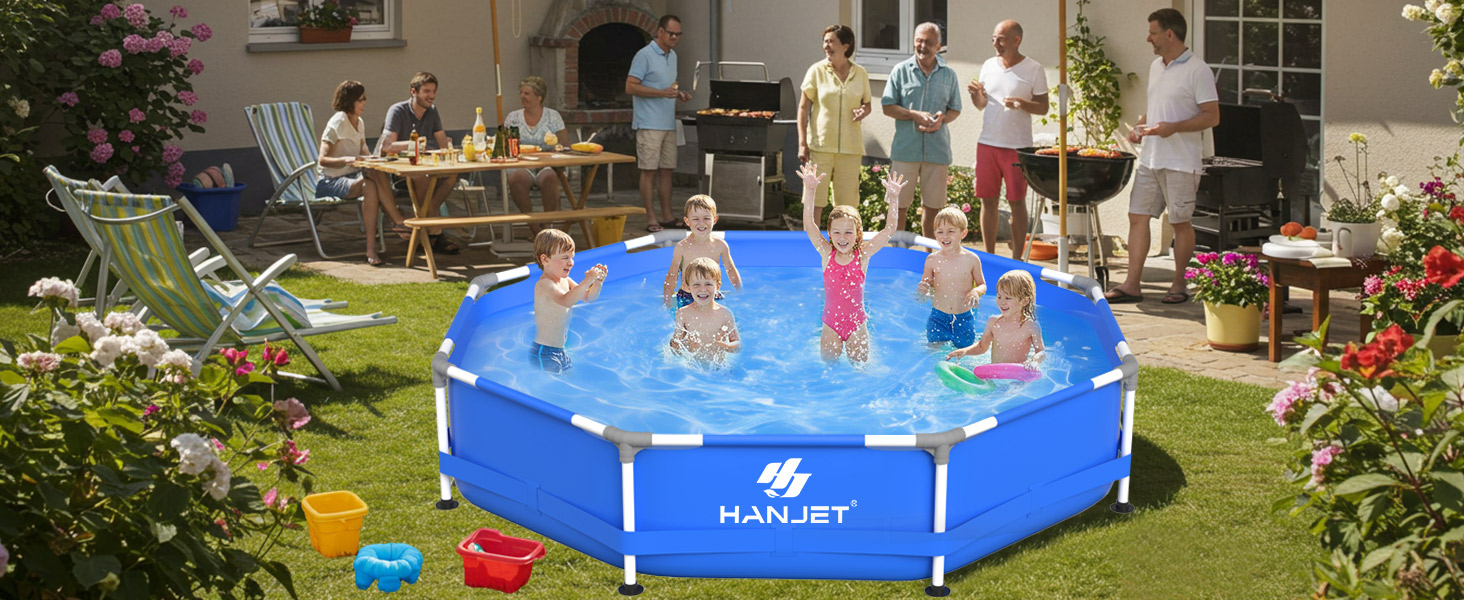 Басейн сталевий каркасний блакитний 305x76 см для дачі та саду