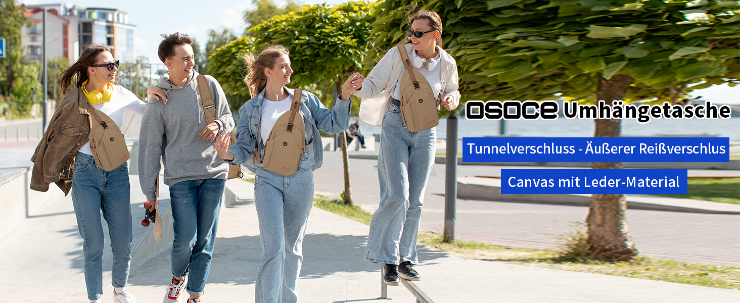 Чоловіча нагрудна сумка через плече з канвасу, водонепроникна, антикрадіжна, для подорожей, спорту та активного відпочинку (колір: коричневий, розмір: L)